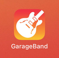 GarageBandのアイコン（iPhone）