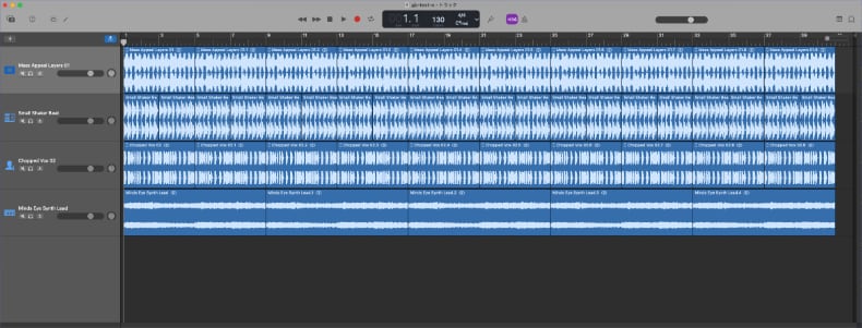 GarageBand 曲の構成-1