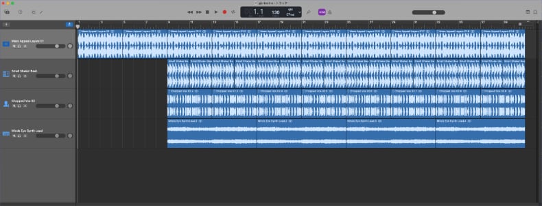 GarageBand 曲の構成-2