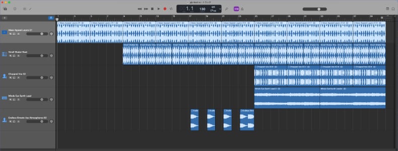 GarageBand 曲の構成-3