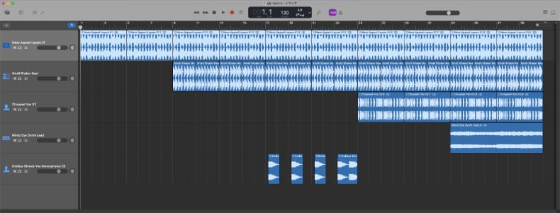 GarageBand 曲の構成-4