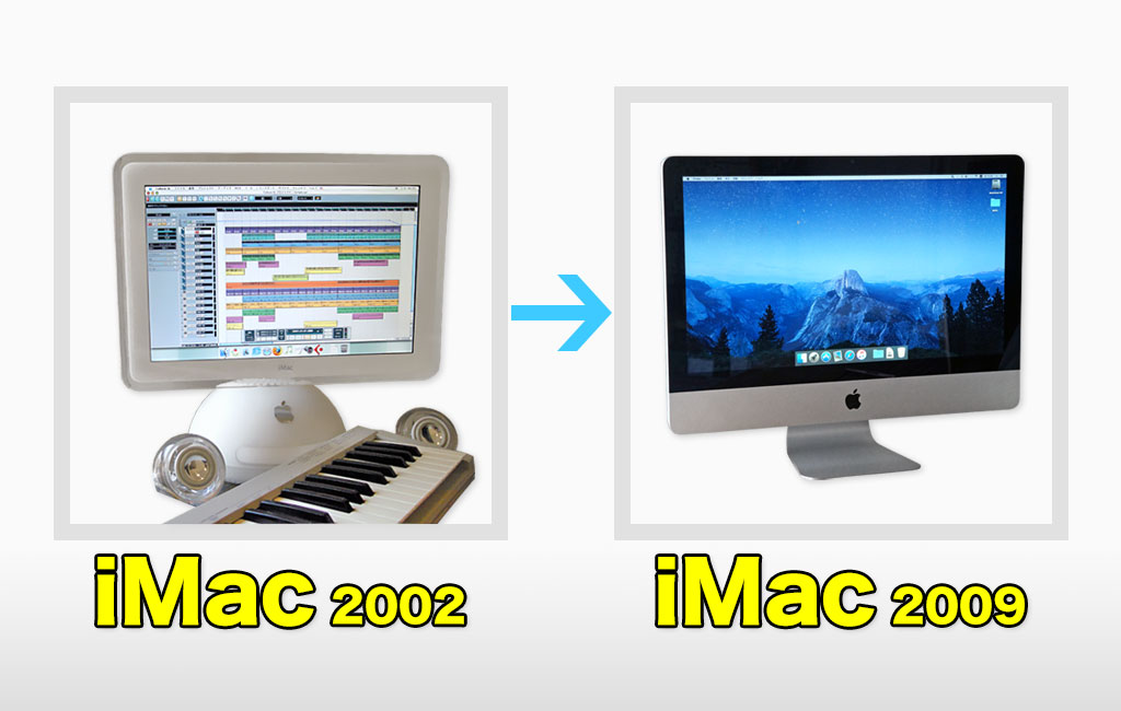 iMac2002からLate2009へ買い替え